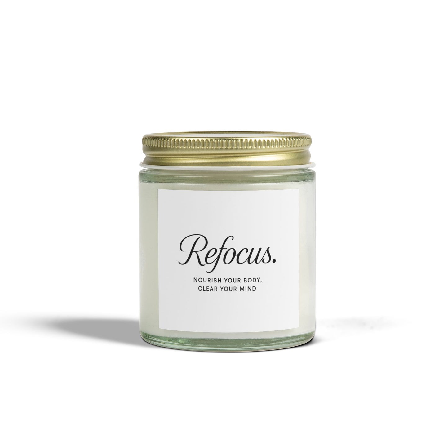 Refocus Premium Scented Natural Wax Candle, 4 oz.