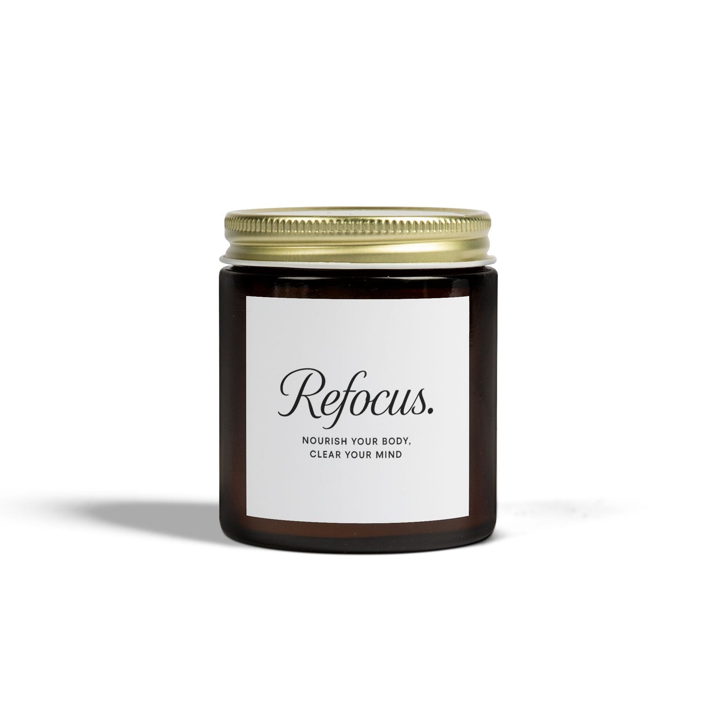 Refocus Premium Scented Natural Wax Candle, 4 oz.