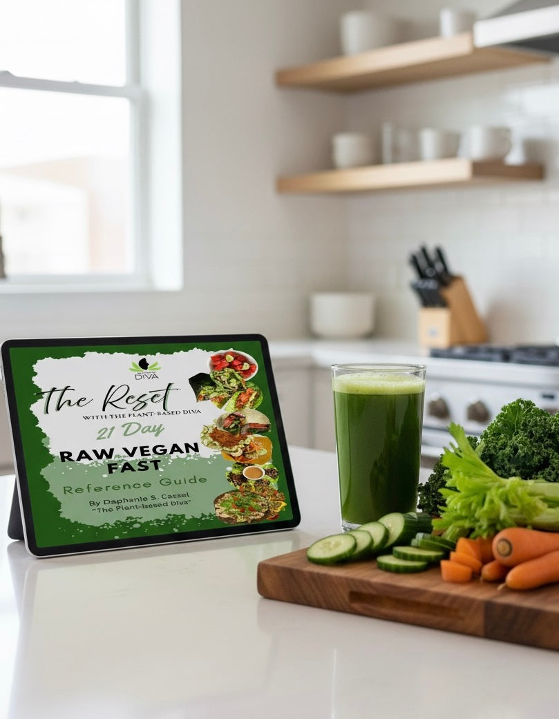 The Reset- 21 Day Raw Vegan Fast Reference Guide